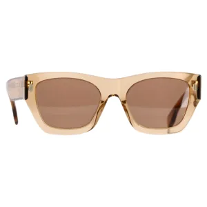 Fendi Roma Cat-Eye Sunglasses in Brown Acetate