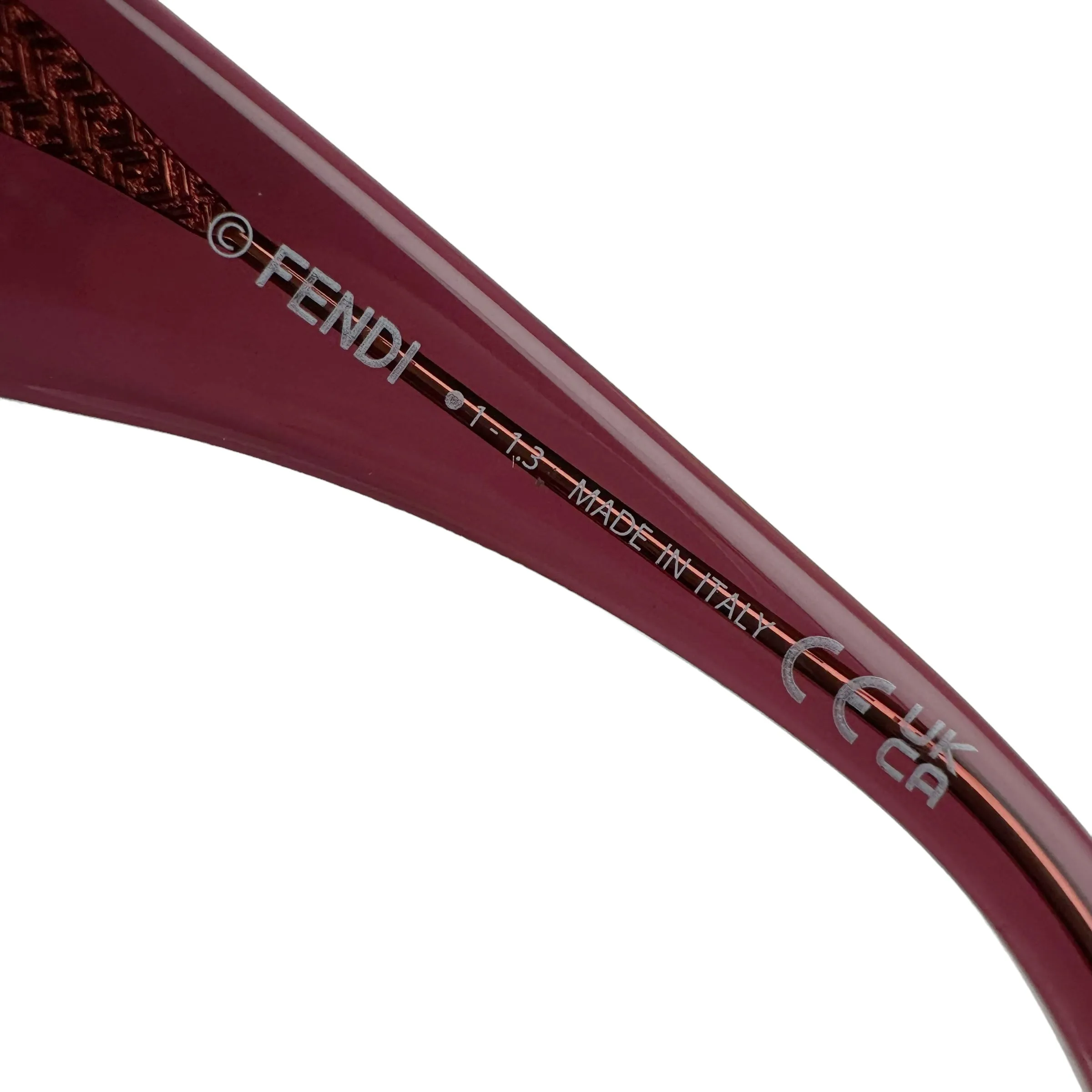 Fendi Roma Oversized Square Frame Purple Acetate Sunglasses