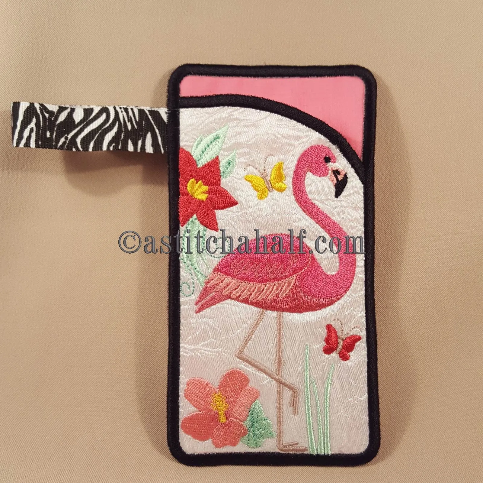 Flamingo Eyeglass Case