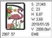 Flamingo Eyeglass Case