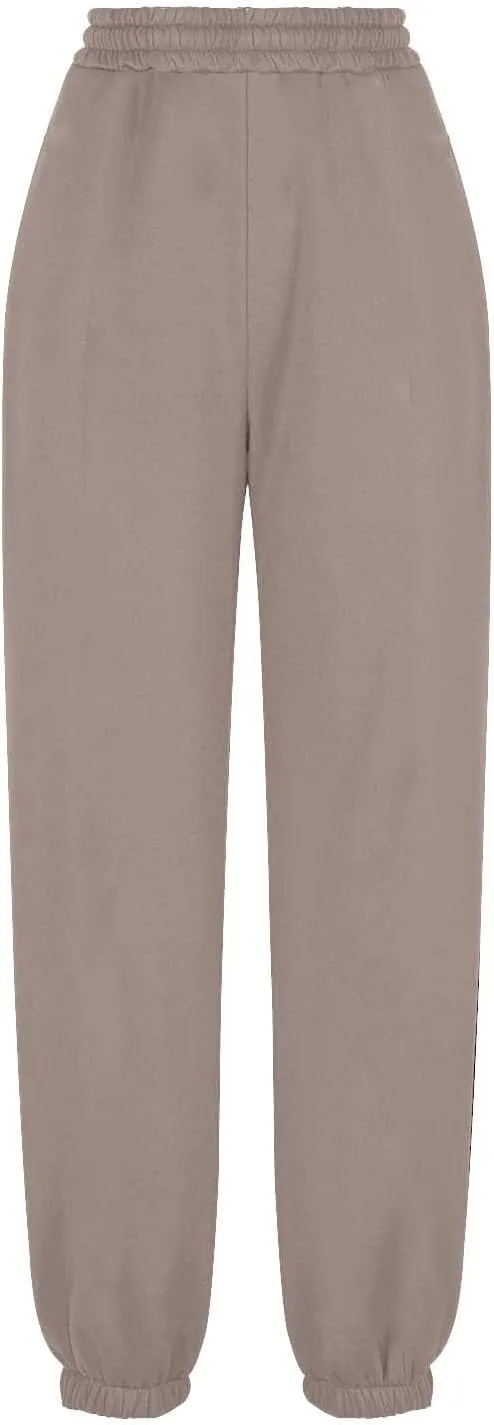 Fleece Lined Sweatpants Women Y2k Baggy Drawstring High Waisted Joggers with Pockets Athletic Workout Track Pants