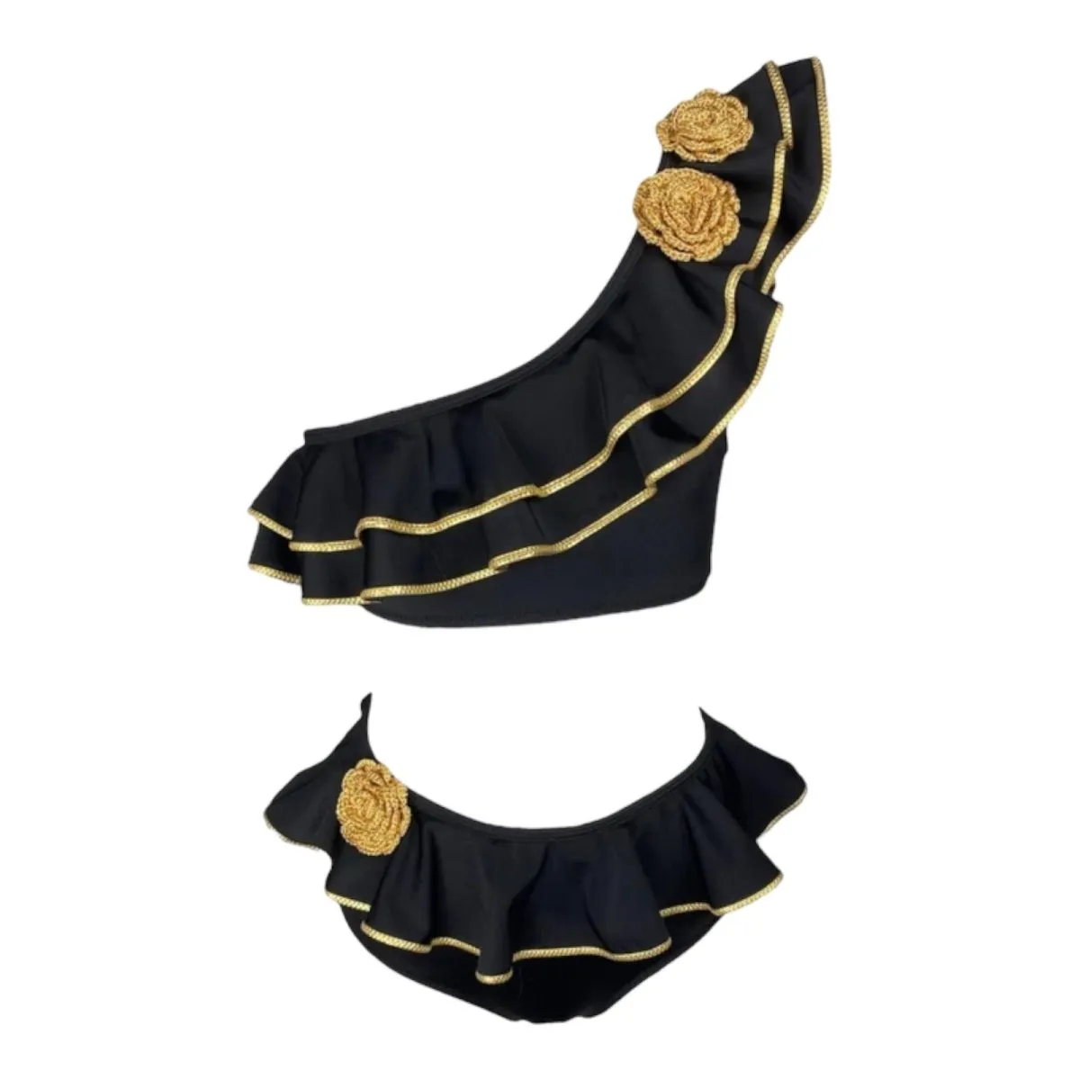 FLEUR RUFFLE TWO PIECE BIKINI