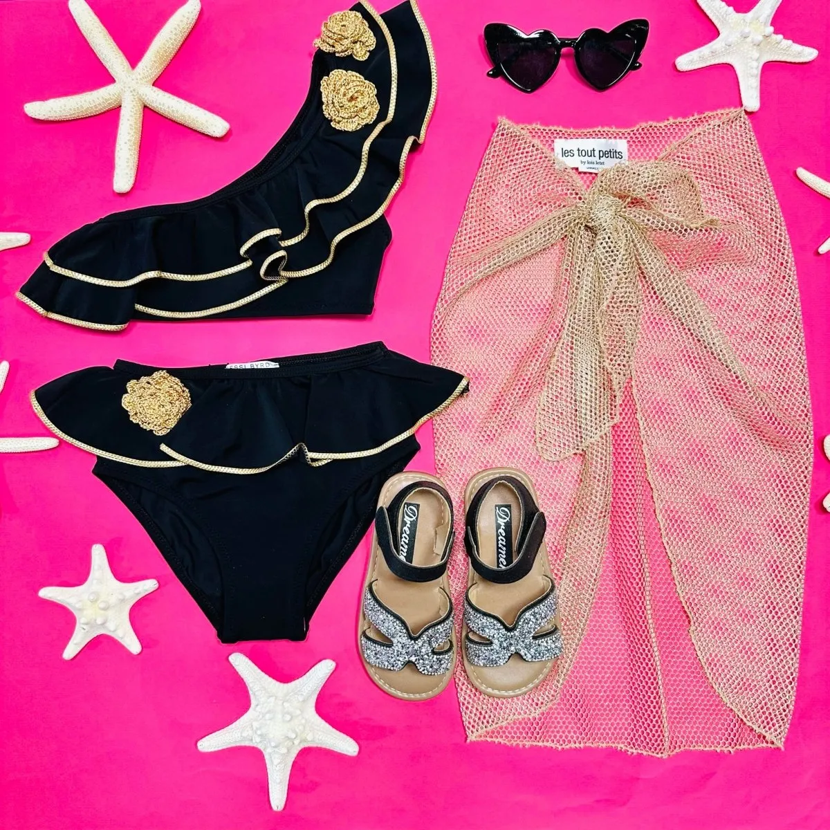 FLEUR RUFFLE TWO PIECE BIKINI