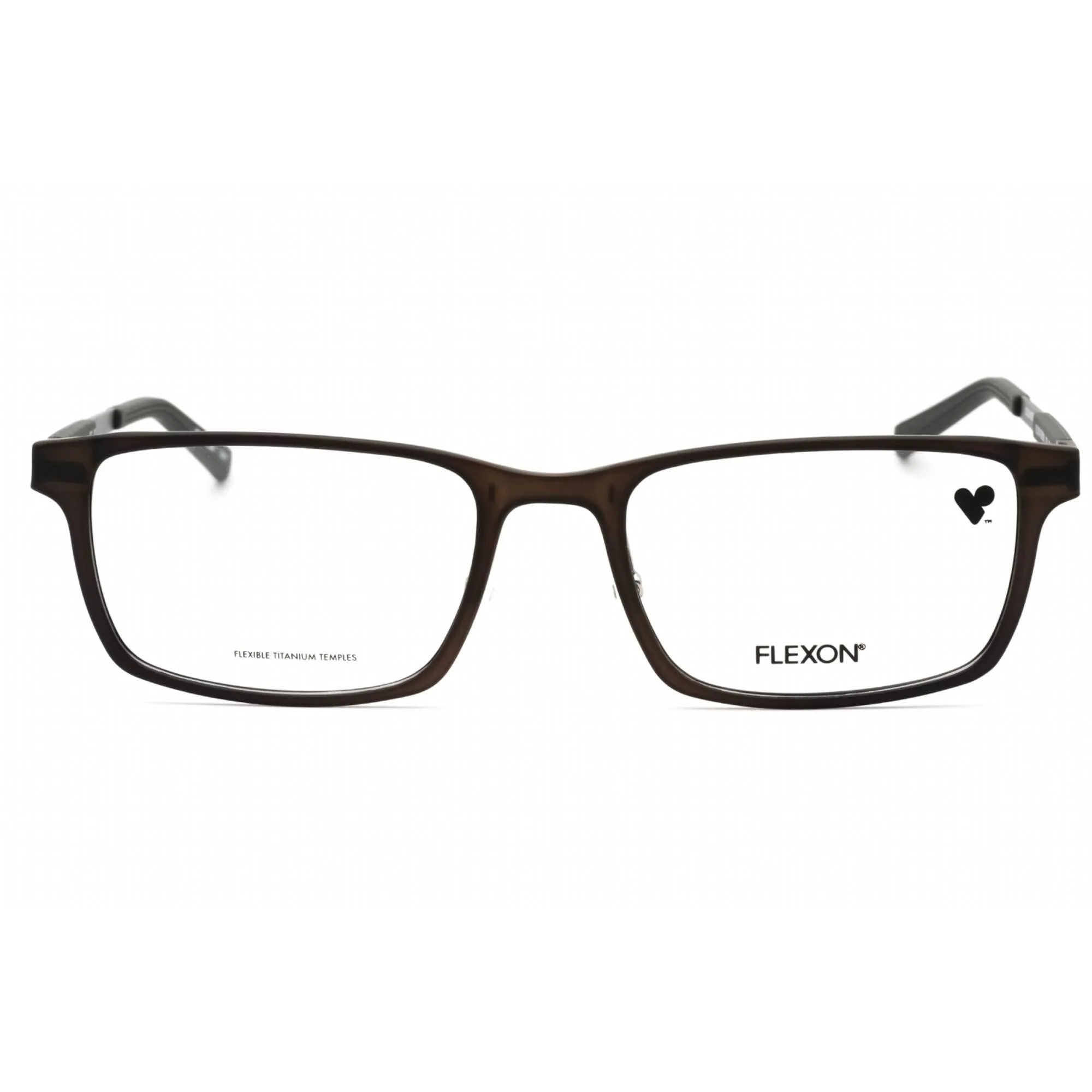 Flexon Men's Eyeglasses - Dark Grey Acetate Rectangular Frame | FLEXON EP8008 033