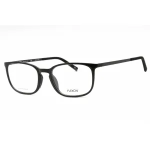 Flexon Men's Eyeglasses - Shiny Black Rectangular Full Rim Frame | FLEXON EP8012 001