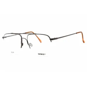 Flexon Unisex Eyeglasses - Half Rim Steel Grey Metal Aviator Frame | AUTOFLEX 17 230