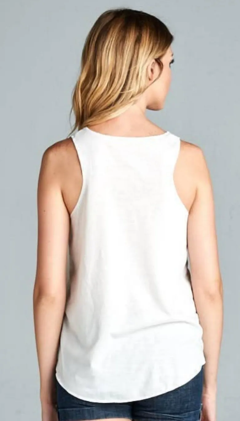 Foxy Red Fox Summer Sleeveless T-shirt Tank Top Blouse