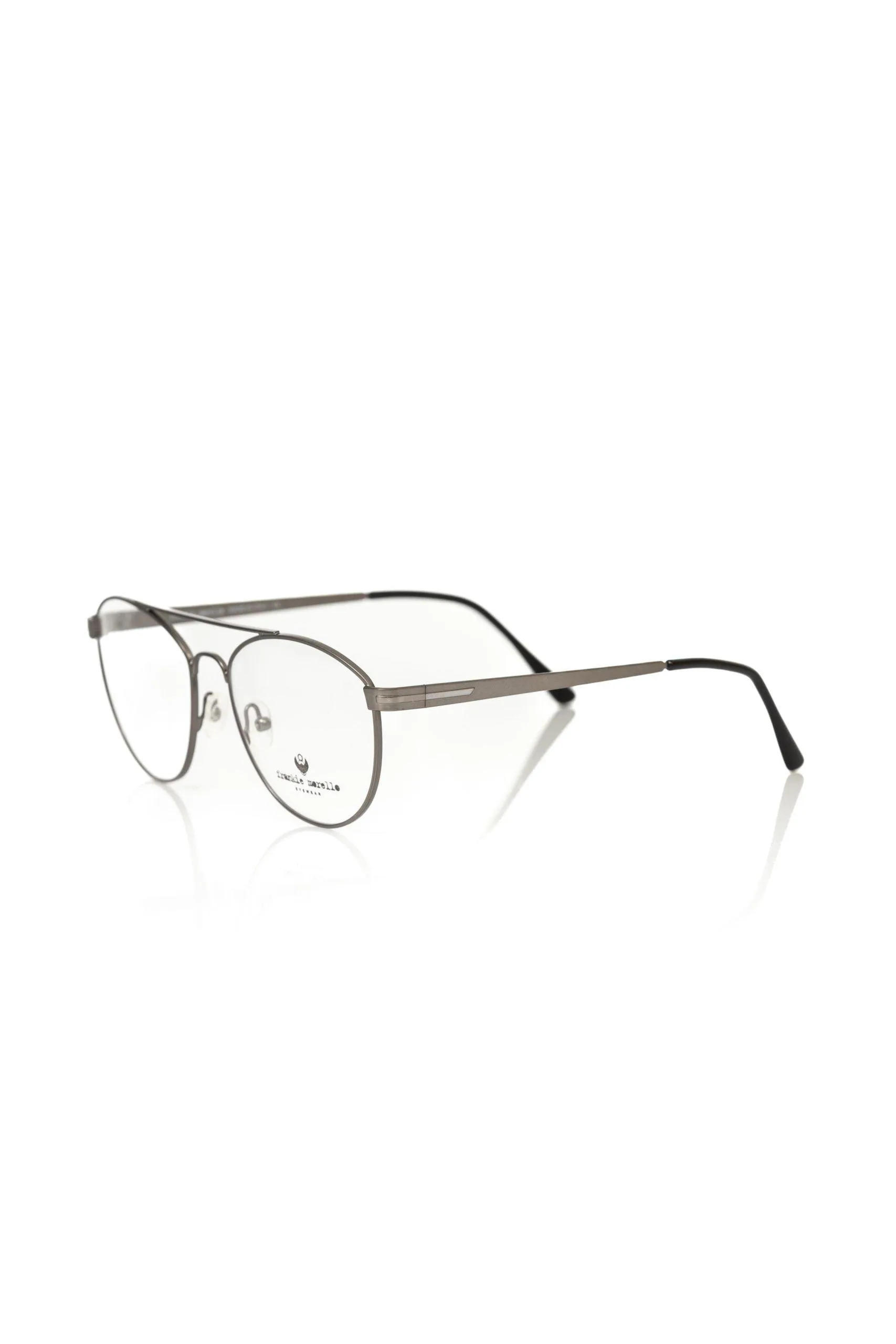 Frankie Morello Gunmetal Aviator Eyeglasses Elegance