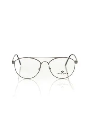 Frankie Morello Gunmetal Aviator Eyeglasses Elegance