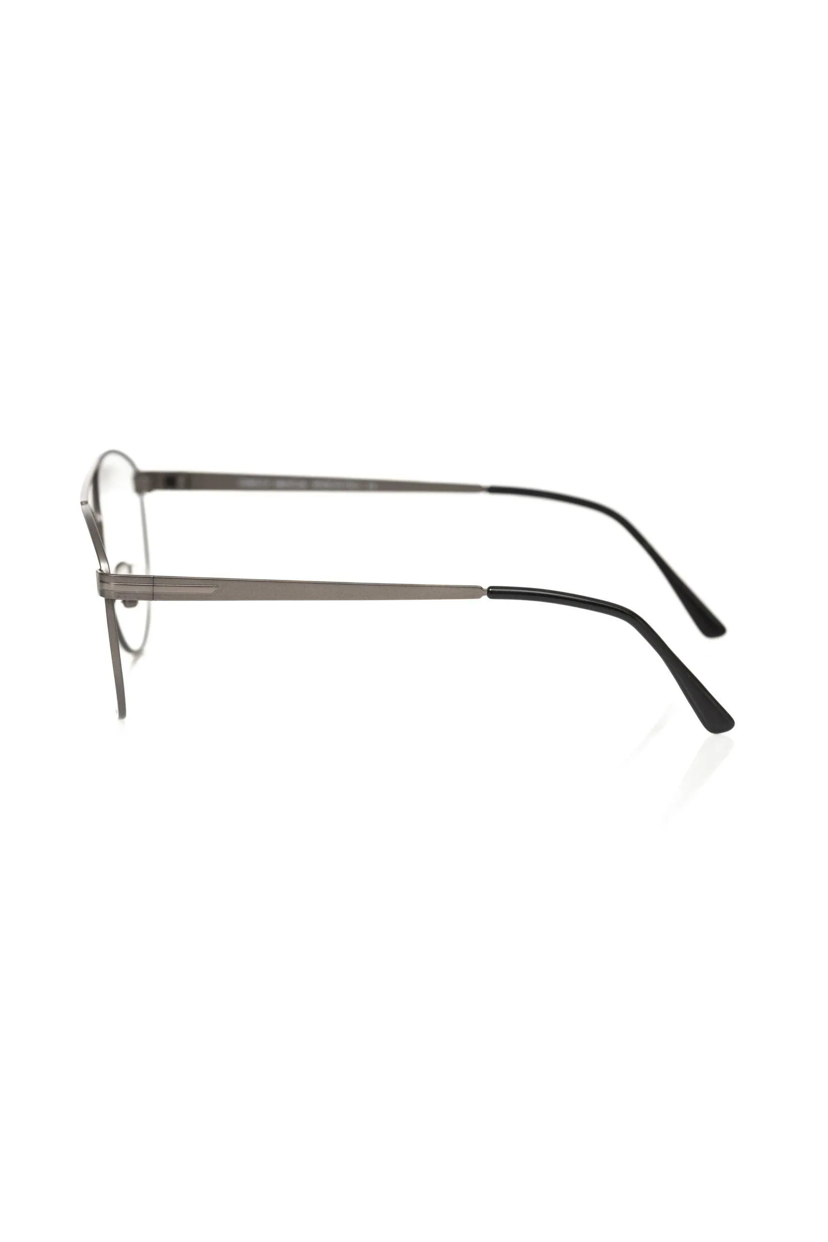 Frankie Morello Gunmetal Aviator Eyeglasses Elegance