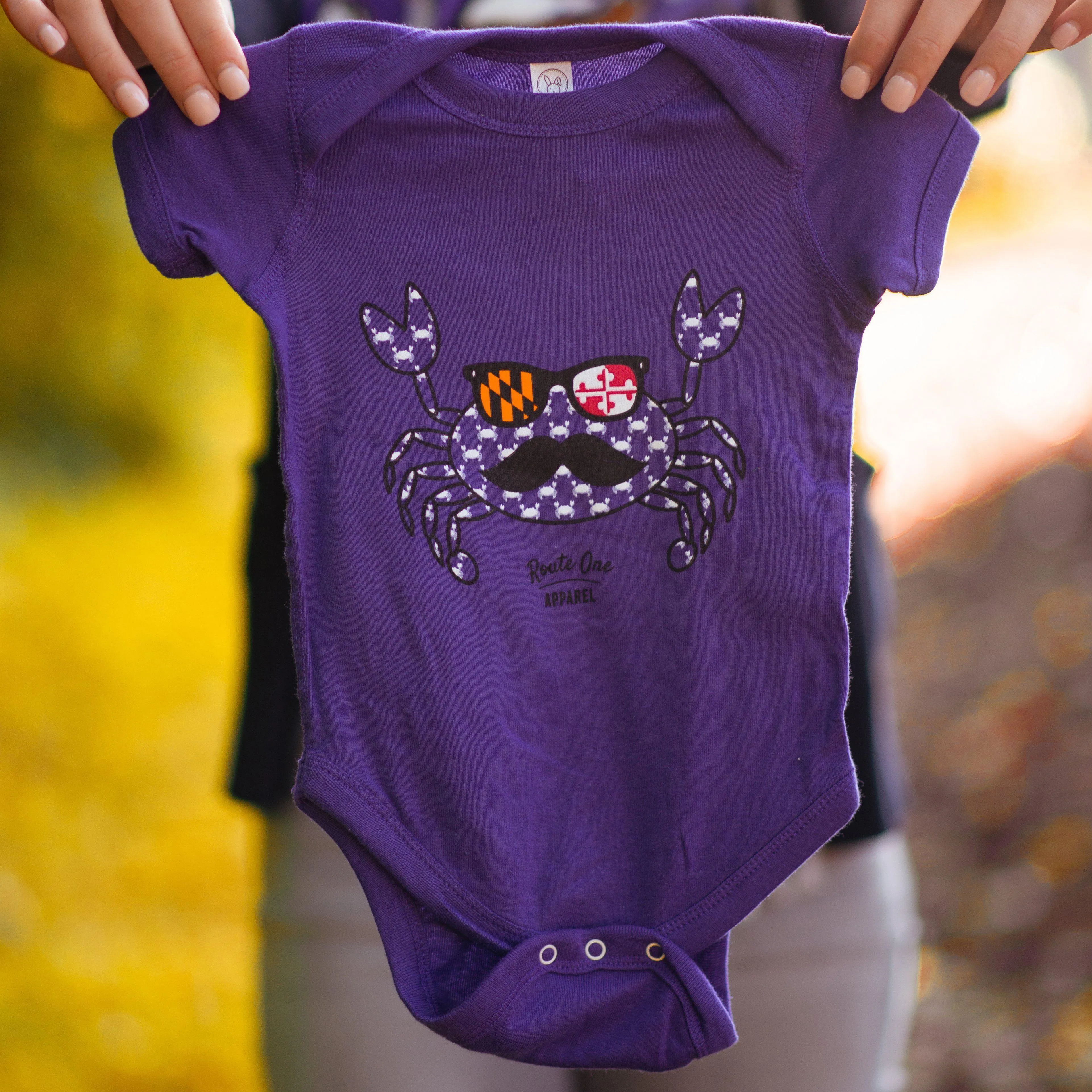 Fun Crab Disguise (Purple) / Baby Onesie