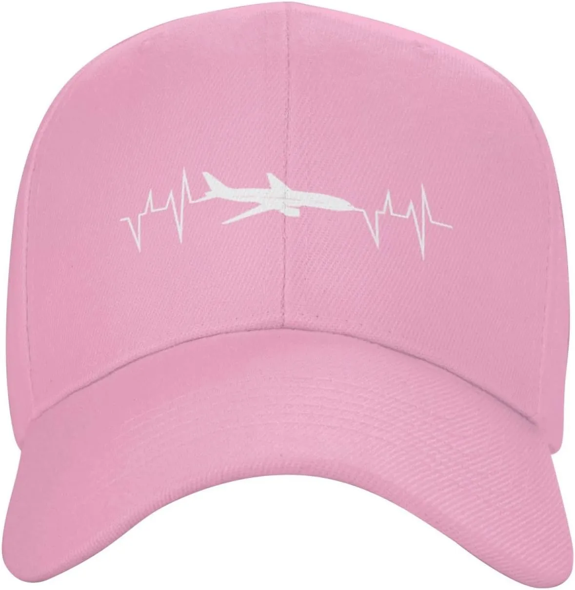 Funny-Flying-Airplane-Airline-Pilot-Heartbeat-Gifts Baseball Hats for Women Black Snapback Hat Baseball Cap Dad Hats