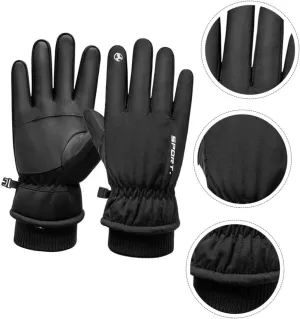 GANAZONO Men's Winter Gloves Snow Cycling Gloves Touch Screen Waterproof and Anti-Slip