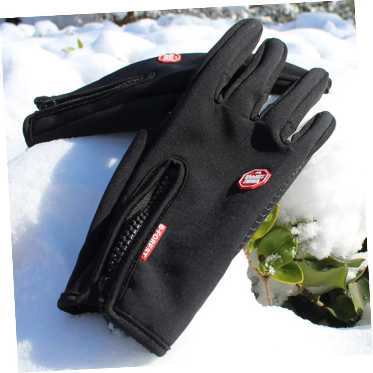 GANAZONO Windproof Gloves Anti-Slip Gloves Touchscreen Gloves Sports Gloves Cold Weather Gloves