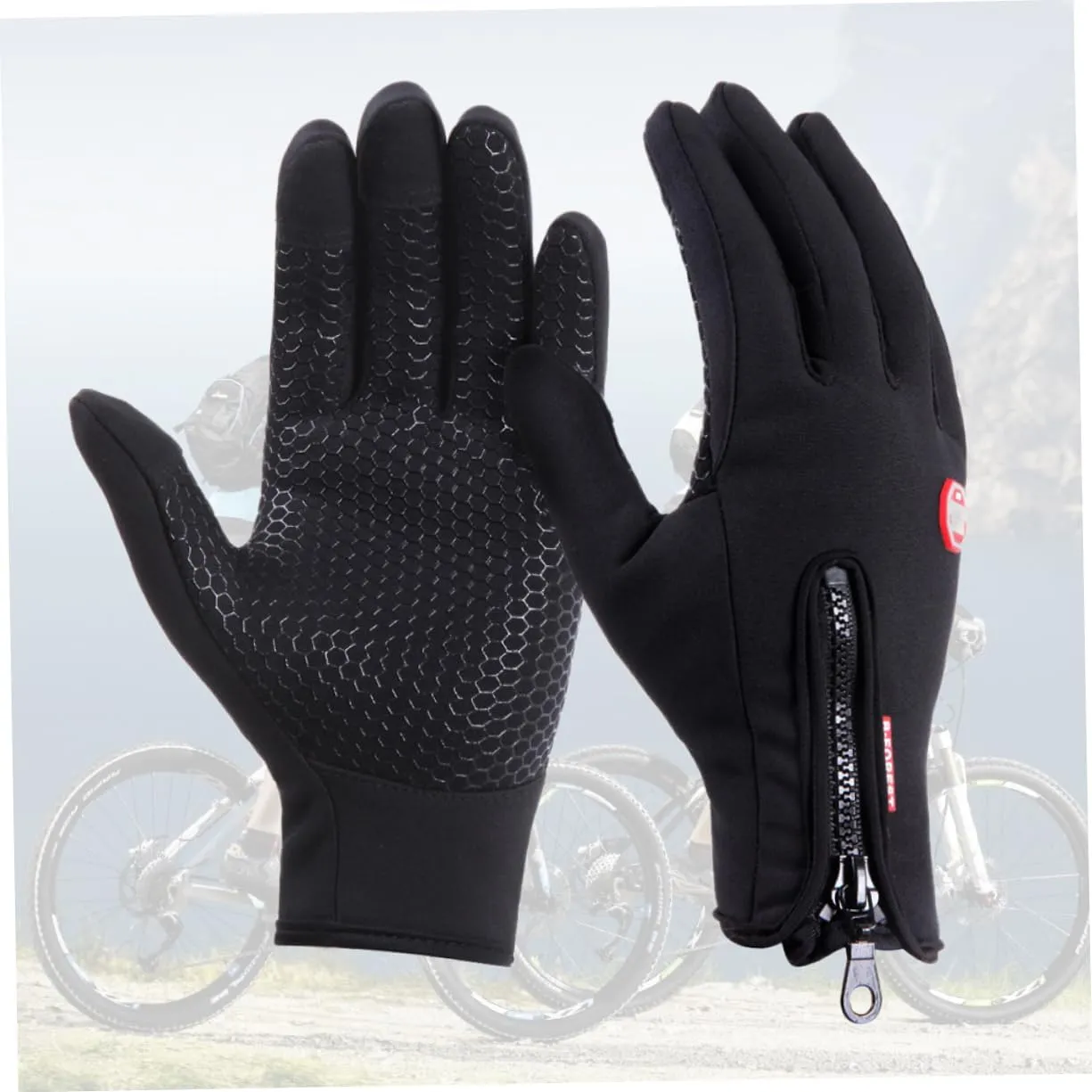GANAZONO Windproof Gloves Anti-Slip Gloves Touchscreen Gloves Sports Gloves Cold Weather Gloves