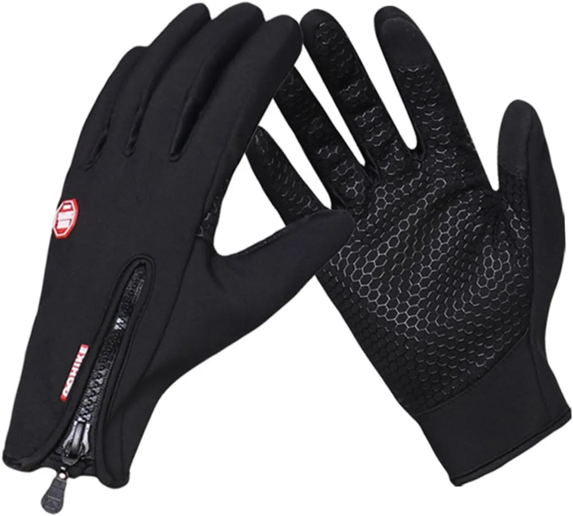GANAZONO Windproof Gloves Anti-Slip Gloves Touchscreen Gloves Sports Gloves Cold Weather Gloves