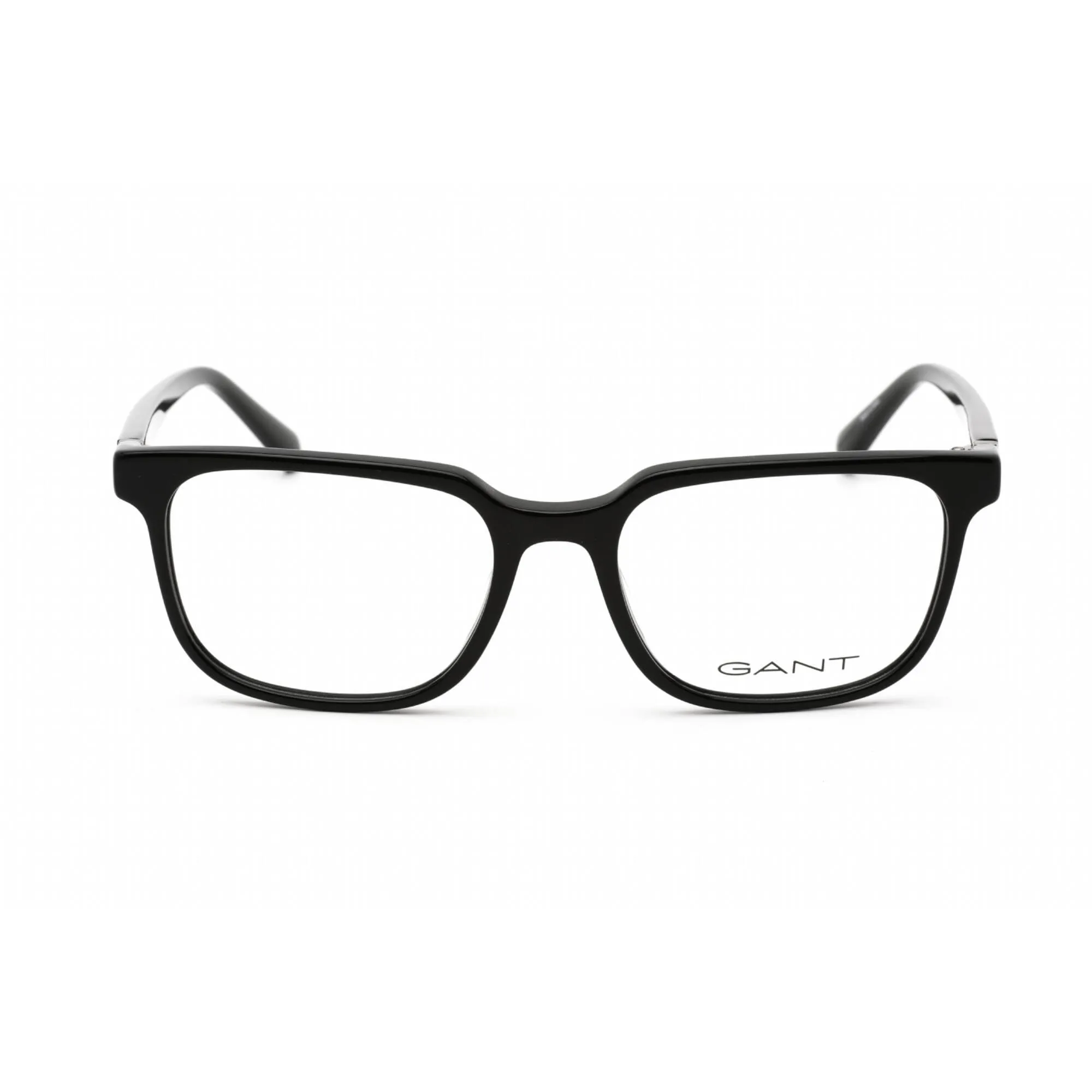 Gant Men's Eyeglasses - Clear Demo Lens Black Rectangular Plastic Frame | GA3244 001