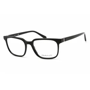 Gant Men's Eyeglasses - Clear Demo Lens Black Rectangular Plastic Frame | GA3244 001