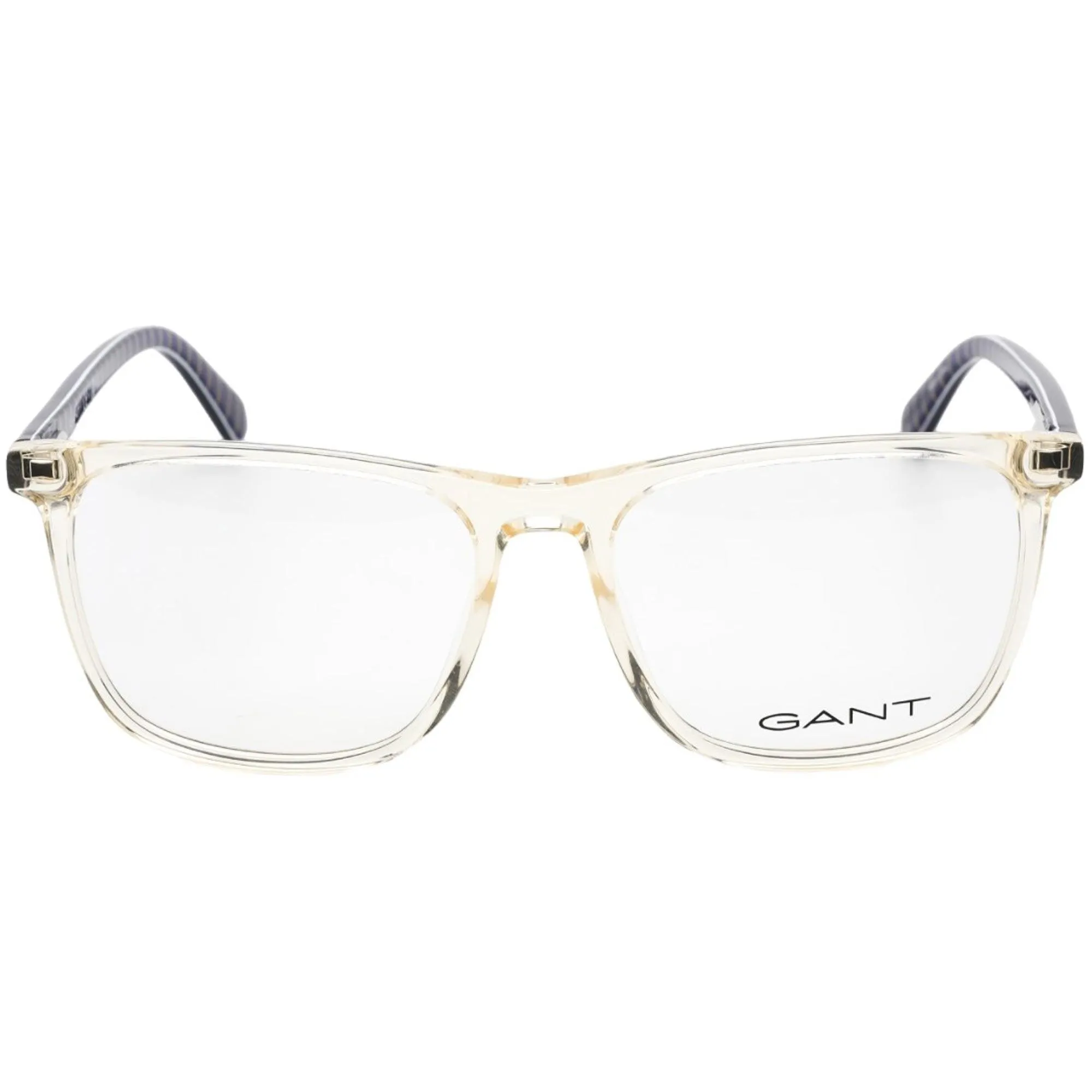 Gant Men's Eyeglasses - Crystal/Blue Rectangular Shaped Plastic Frame | GA3253 027