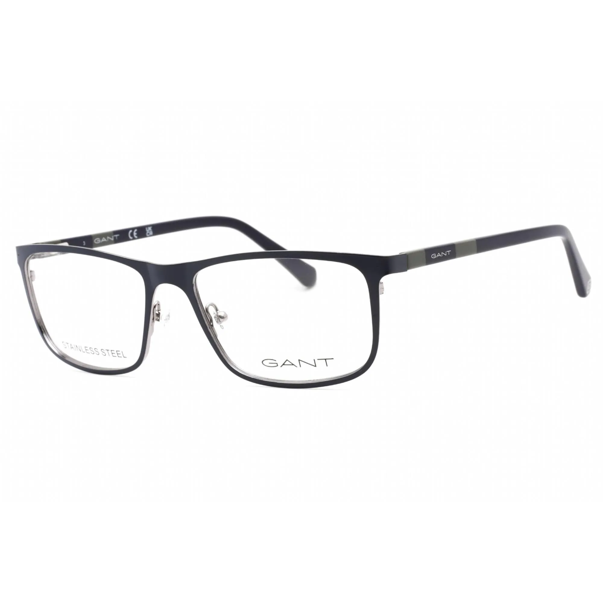 Gant Men's Eyeglasses - Matte Blue Full Rim Rectangular Frame, 56 mm | GA3280 091