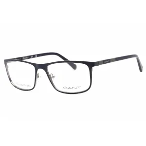 Gant Men's Eyeglasses - Matte Blue Full Rim Rectangular Frame, 56 mm | GA3280 091