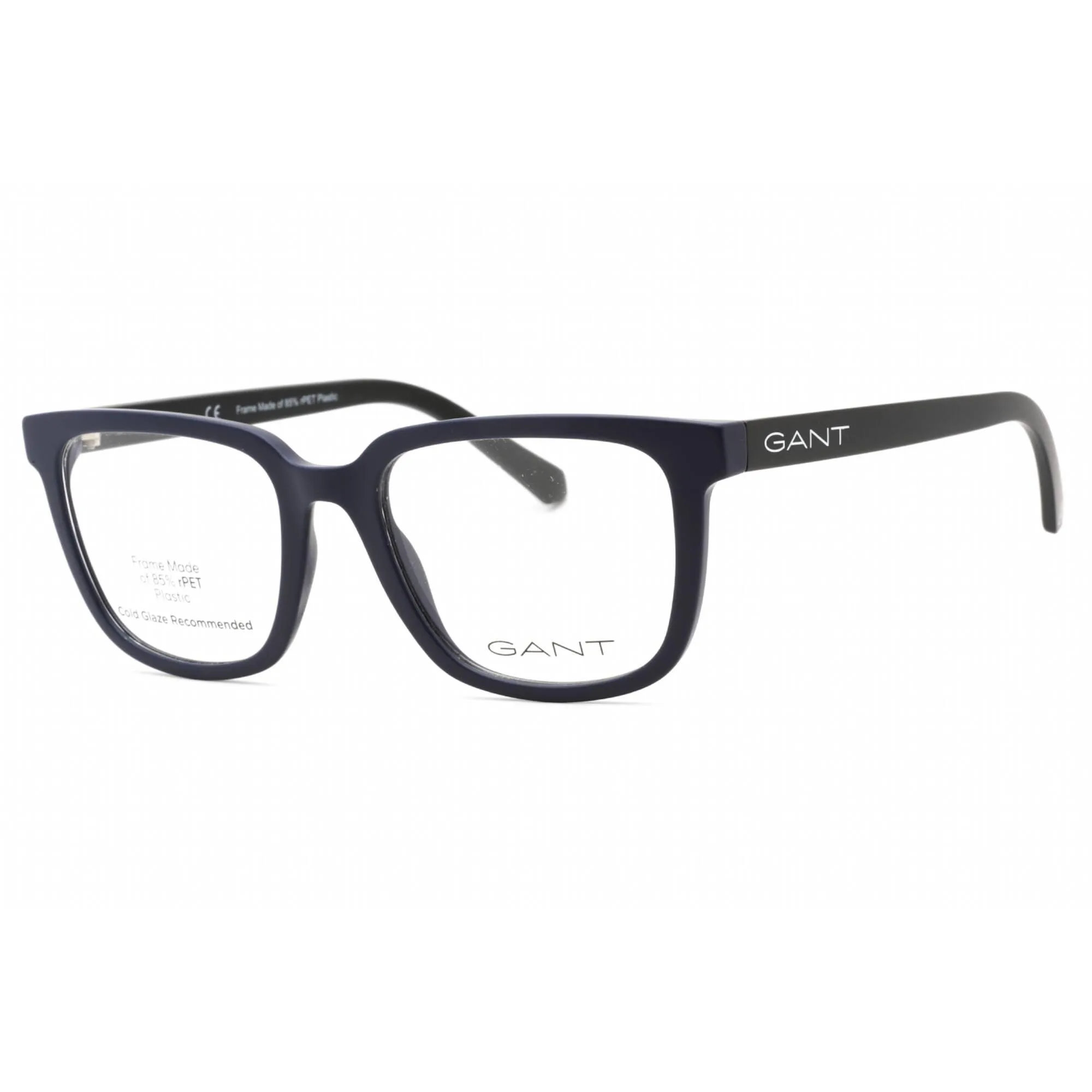 Gant Men's Eyeglasses - Matte Blue Plastic Full Rim Rectangular Frame | GA3277 091