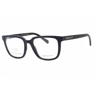 Gant Men's Eyeglasses - Matte Blue Plastic Full Rim Rectangular Frame | GA3277 091
