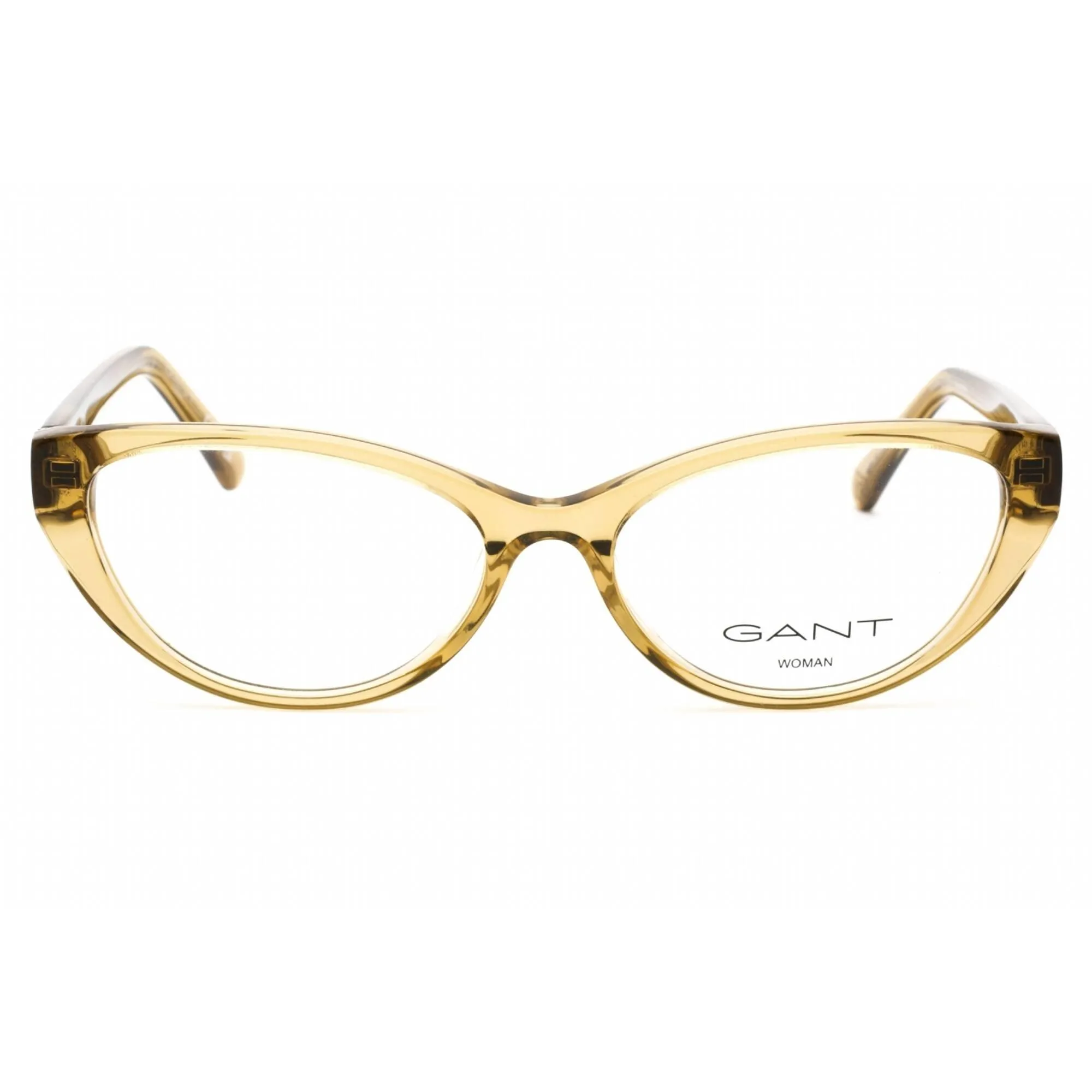 Gant Women's Eyeglasses - Full Rim Shiny Light Brown Plastic Cat Eye | GA4142 045