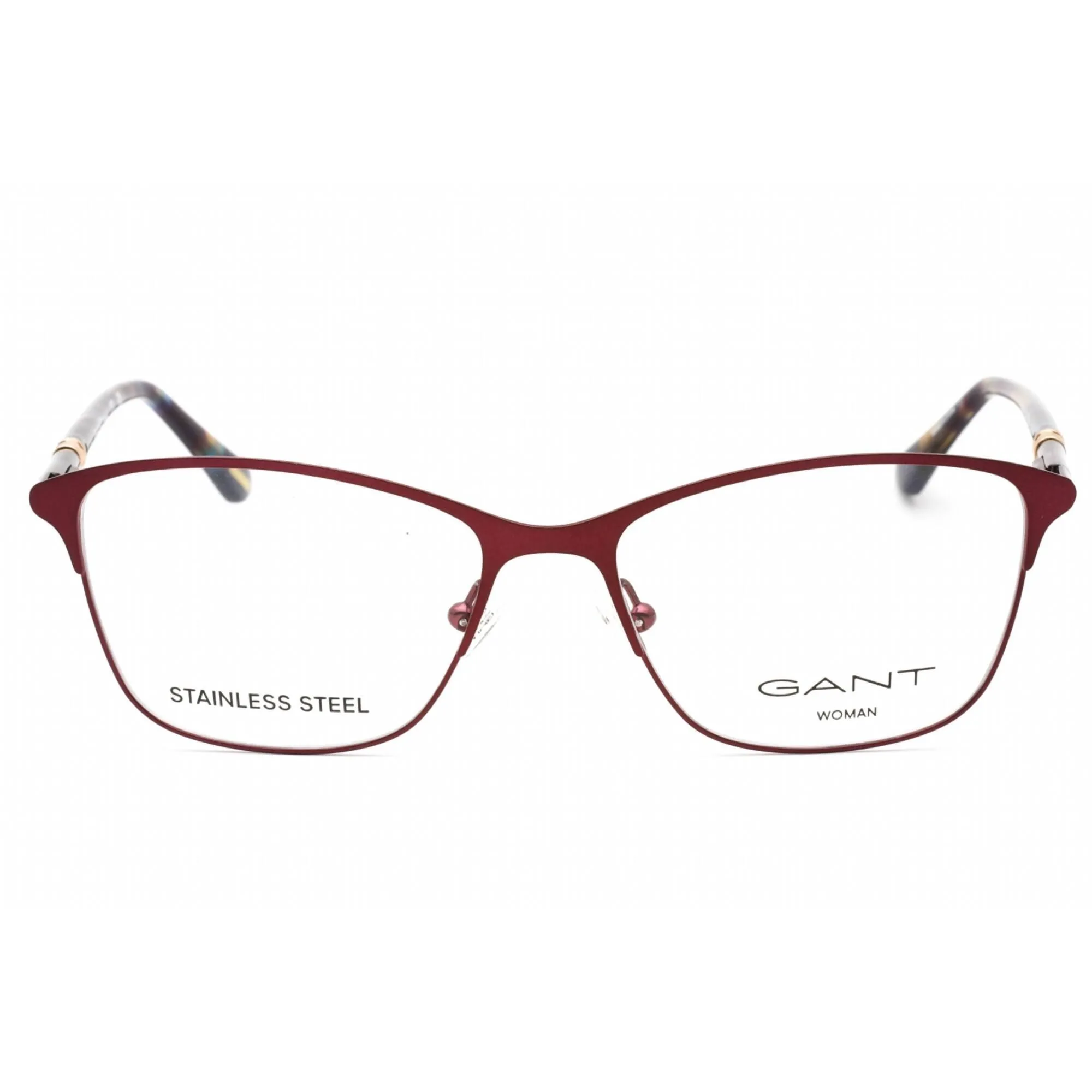 Gant Women's Eyeglasses - Matte Violet Metal Full Rim Rectangular Frame | GA4081 082