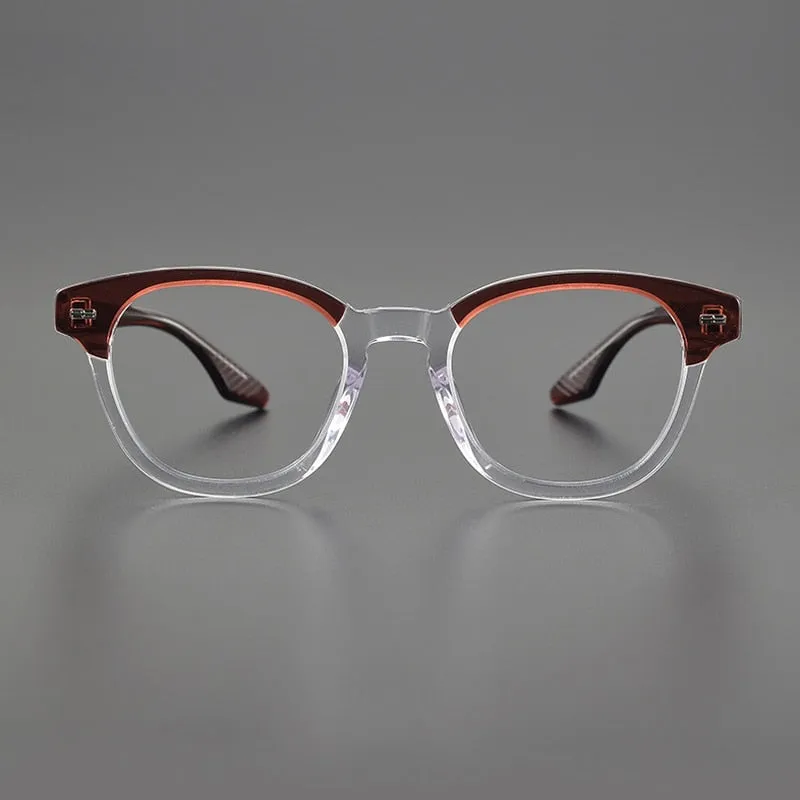 Gatenac Unisex Full Rim Square Acetate Eyeglasses Gxyj1113