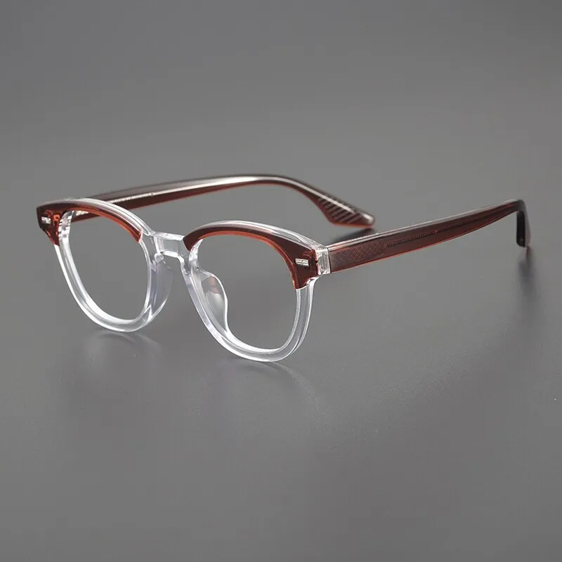 Gatenac Unisex Full Rim Square Acetate Eyeglasses Gxyj1113