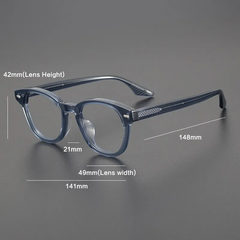 Gatenac Unisex Full Rim Square Acetate Eyeglasses Gxyj1113