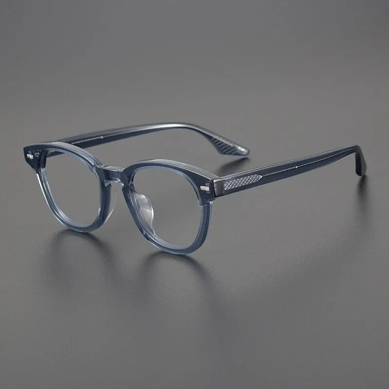 Gatenac Unisex Full Rim Square Acetate Eyeglasses Gxyj1113