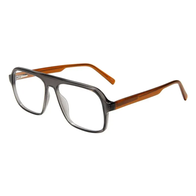 Gatenac Unisex Full Rim Square Acetate Eyeglasses Gxyj1133