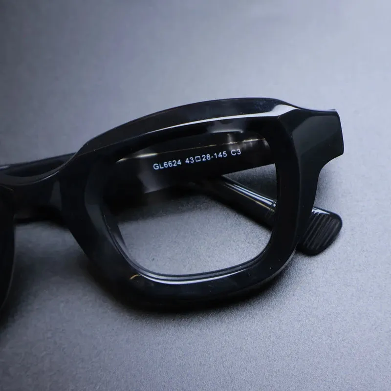 Gatenac Unisex Full Rim Square Acetate Eyeglasses Gxyj1145