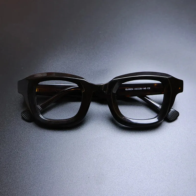 Gatenac Unisex Full Rim Square Acetate Eyeglasses Gxyj1145