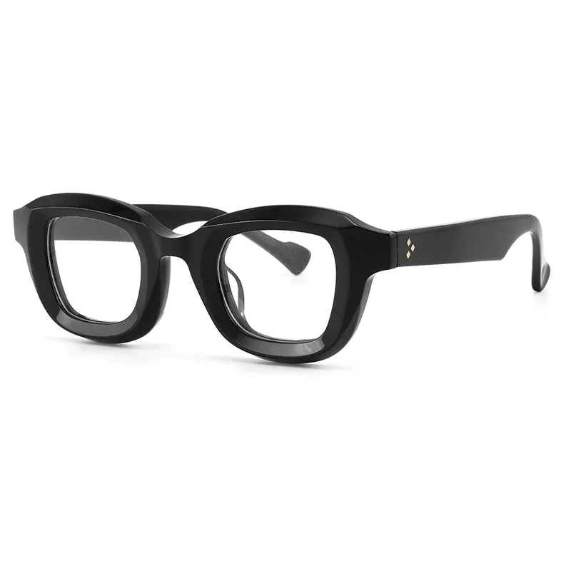 Gatenac Unisex Full Rim Square Acetate Eyeglasses Gxyj1145