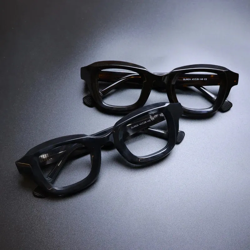 Gatenac Unisex Full Rim Square Acetate Eyeglasses Gxyj1145