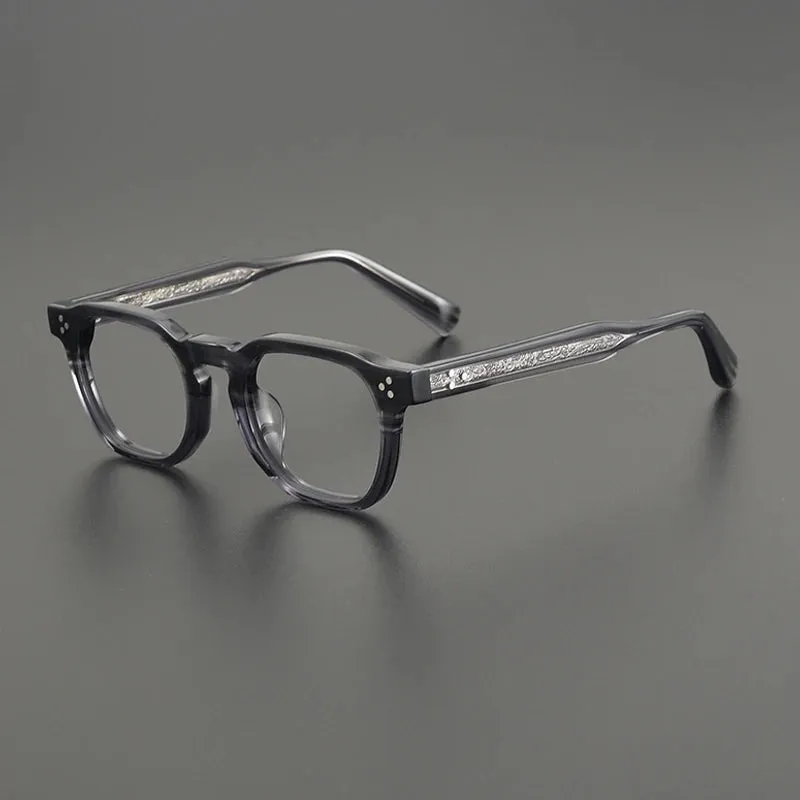 Gatenac Unisex Full Rim Square Acetate Eyeglasses Gxyj1165