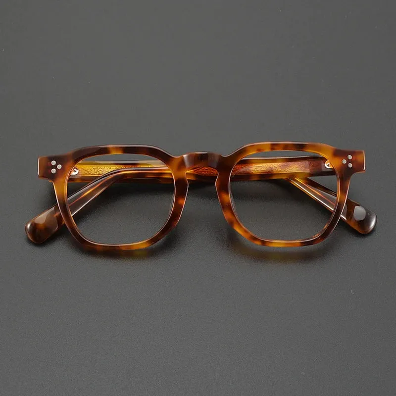 Gatenac Unisex Full Rim Square Acetate Eyeglasses Gxyj1165