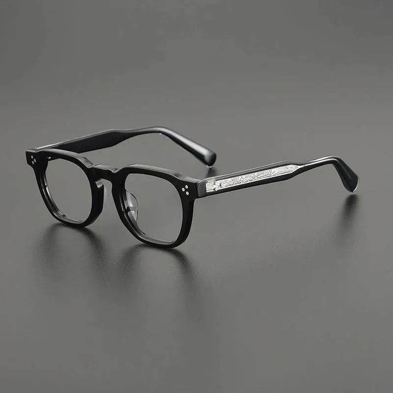 Gatenac Unisex Full Rim Square Acetate Eyeglasses Gxyj1165