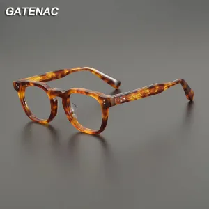 Gatenac Unisex Full Rim Square Acetate Eyeglasses Gxyj1165