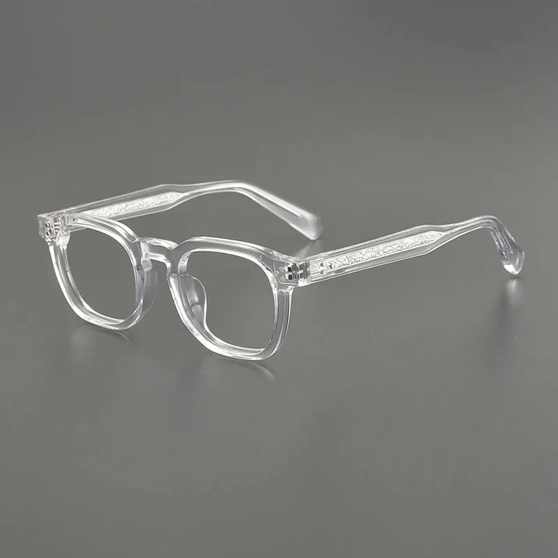 Gatenac Unisex Full Rim Square Acetate Eyeglasses Gxyj1165