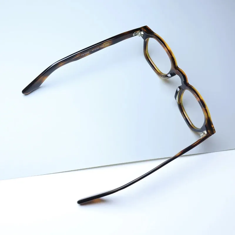 Gatenac Unisex Full Rim Square Acetate Eyeglasses Gxyj1453