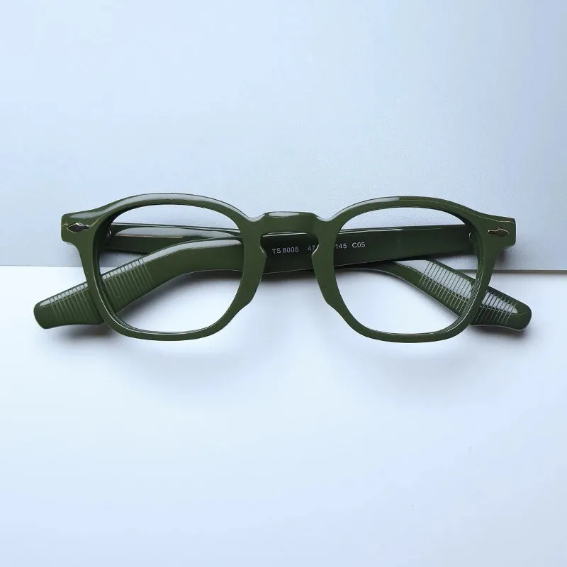 Gatenac Unisex Full Rim Square Acetate Eyeglasses Gxyj1453