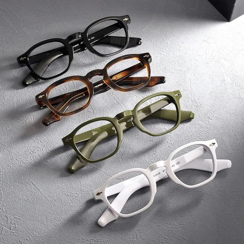 Gatenac Unisex Full Rim Square Acetate Eyeglasses Gxyj1453
