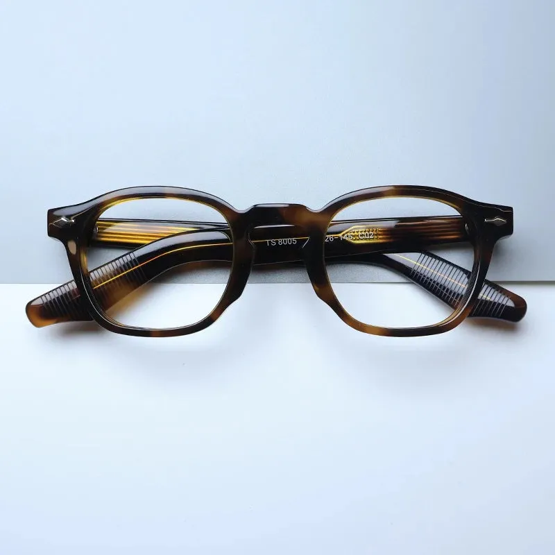 Gatenac Unisex Full Rim Square Acetate Eyeglasses Gxyj1453
