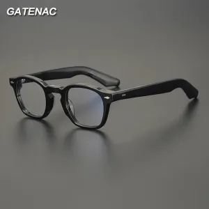 Gatenac Unisex Full Rim Square Acetate Eyeglasses Gxyj1453