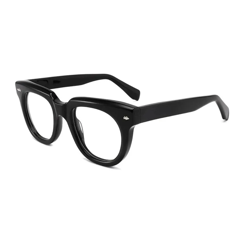 Gatenac Unisex Full Rim Square Acetate Eyeglasses Gxyj1470
