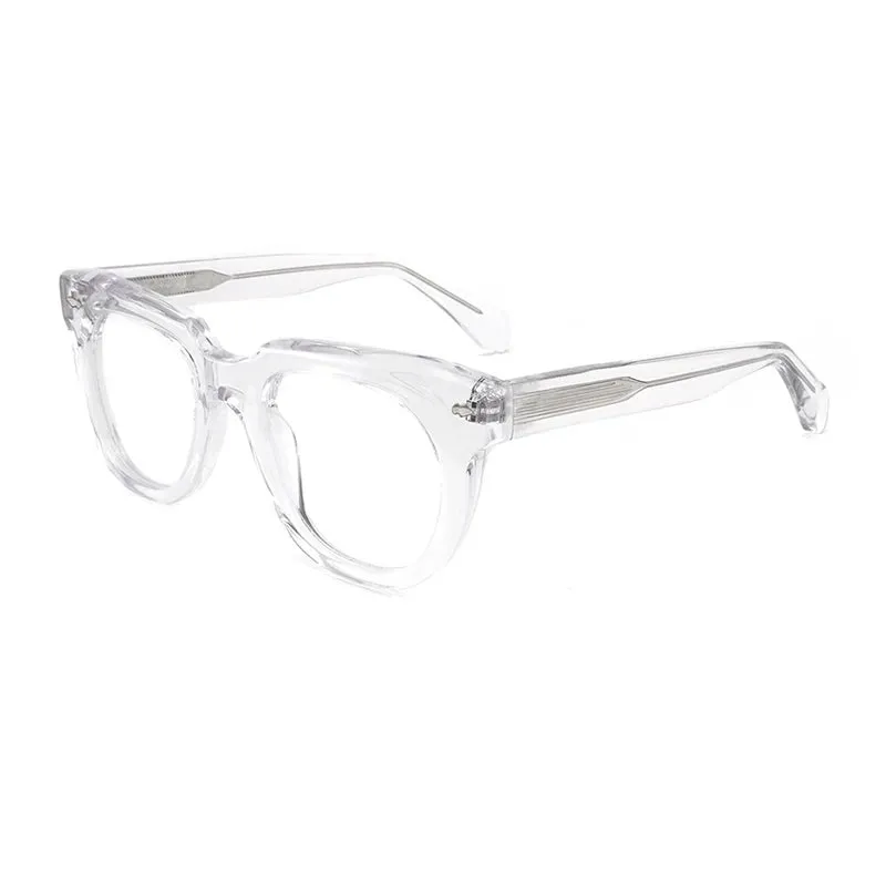 Gatenac Unisex Full Rim Square Acetate Eyeglasses Gxyj1470